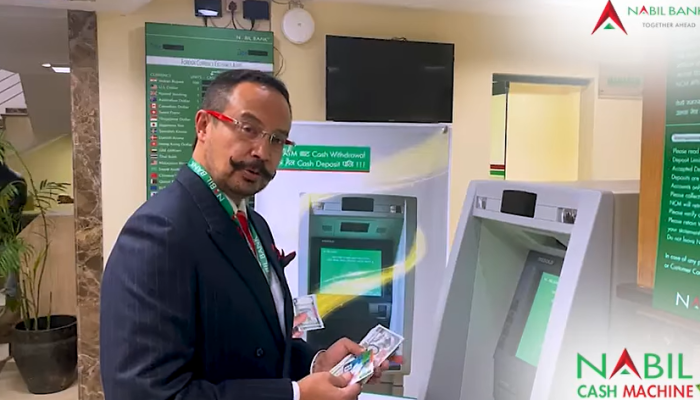 Nabil Bank has brought Nabil Cash Machine